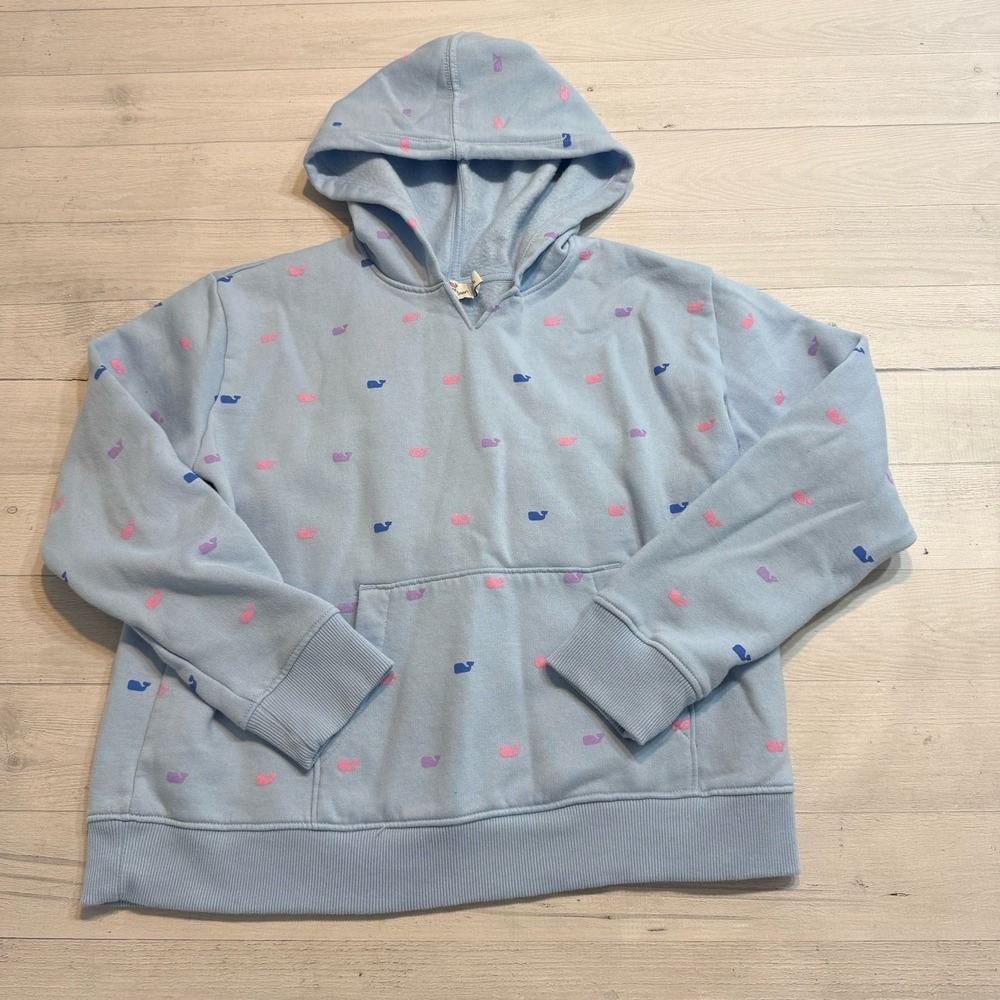 Vineyard vines girls whale hooded sweatshirt youth large 14